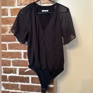 Abercrombie & Fitch black blouse body suit